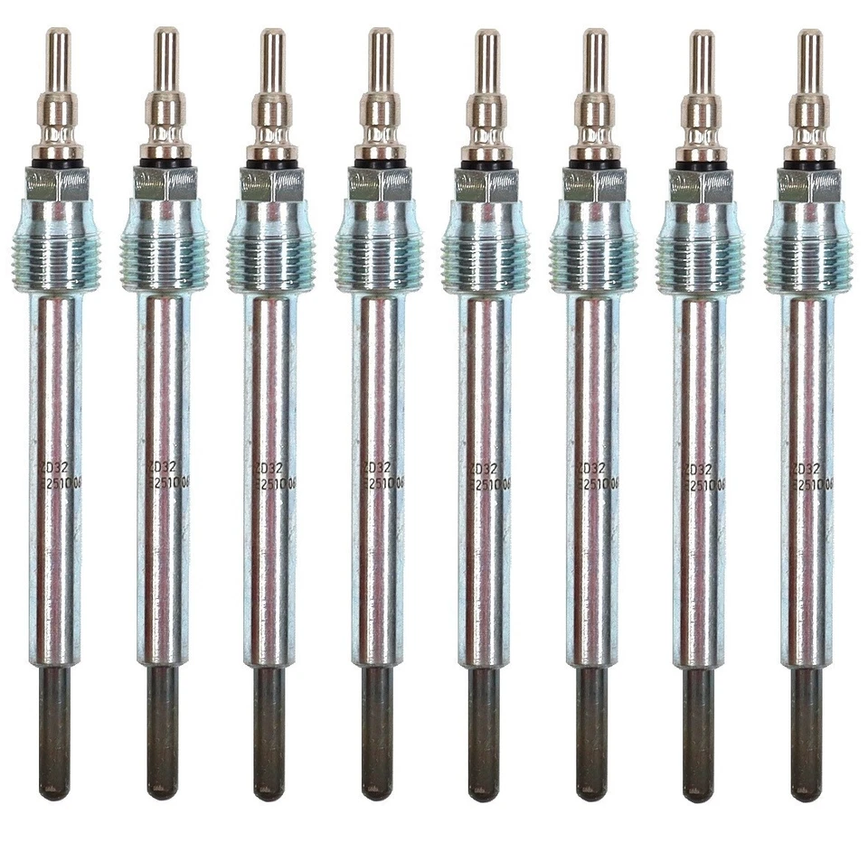 Juego de 8 bujías incandescentes Powerstroke 2004-2007 6,0 L OEM Motorcraft ZD-32 / 4C3Z-12A342-A Foto 2 de 4