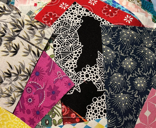 SCHROTT SORTENPAKET ~ 70 TEILE ~ 100% Baumwolle ~ KEINE DOPPELTEN! Größe 3x4 bis 4x6 - Bild 4 von 4