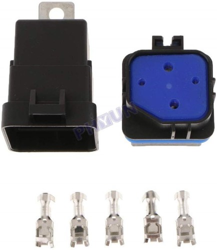 4Pcs Waterproof 12V 40 A 5 Pin Prong Automotive Relay & Socket Kit w/ Terminals - Picture 11 of 12