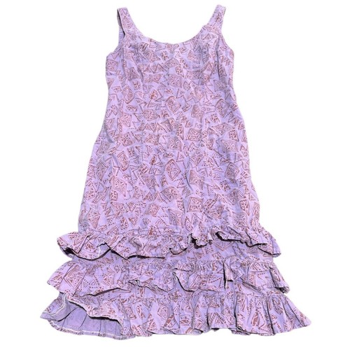 MISS SELFRIDGE RUFFLED LILAC SLEEVELESS WOMAN'S DRESS SIZE 10 W1 eBay