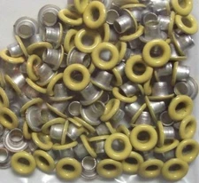 100 Eyelets Yellow 1/8, NEW