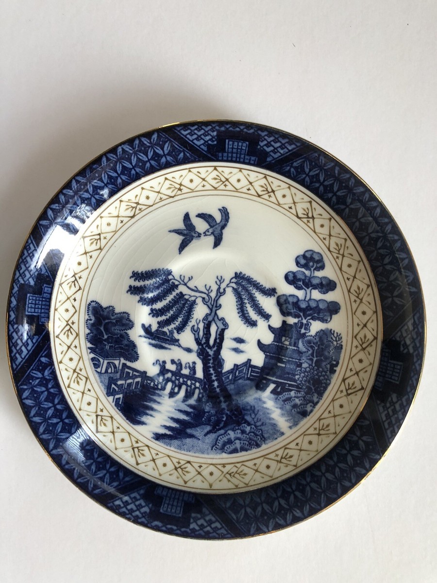 Lot Of 2 IRONSTONE WARE OCCUPIED JAPAN BLUE JAPANESE 7 1/4