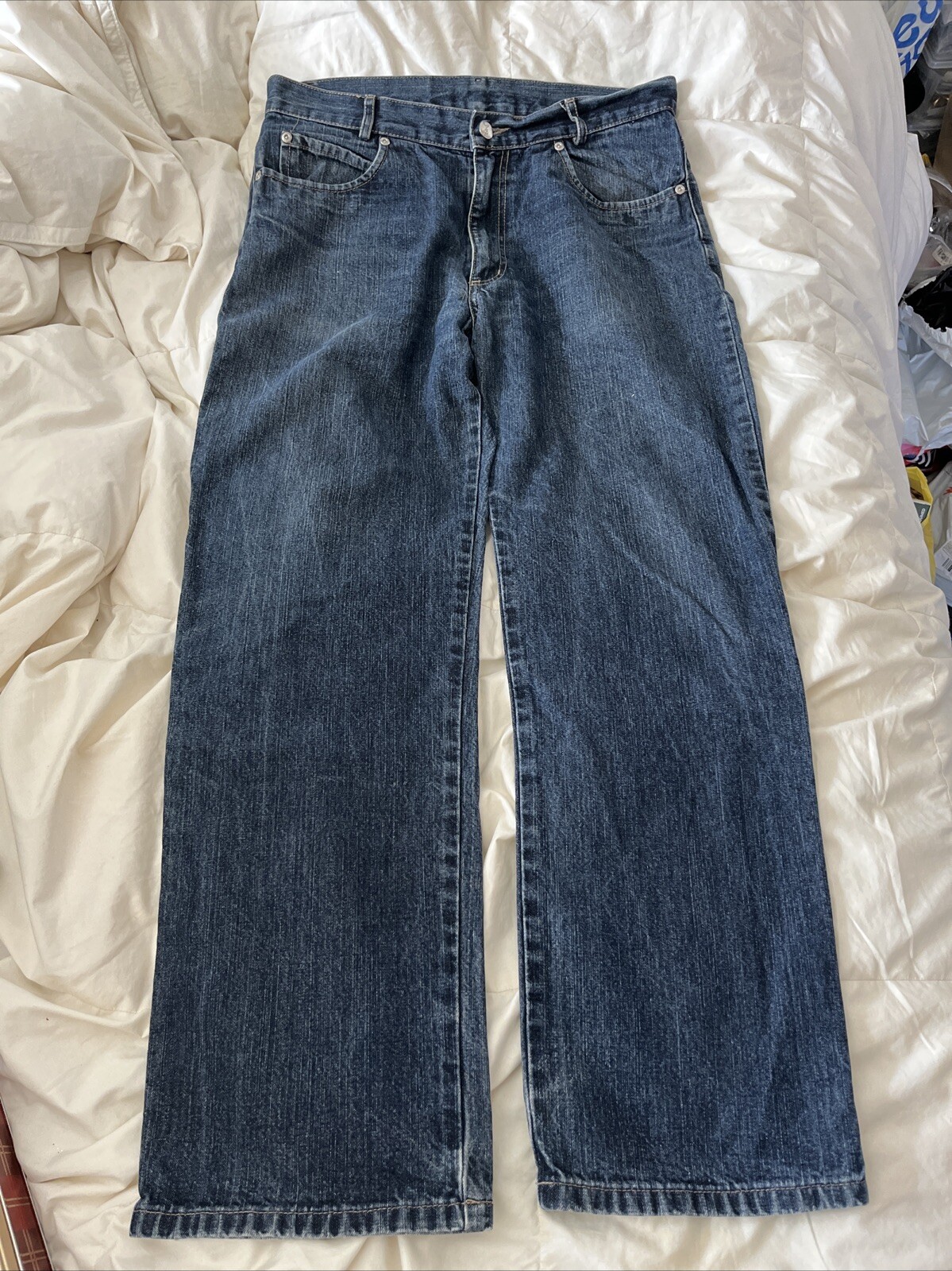 YVES SAINT LAURENT Pour Homme W32 L30 Indaco Ottime condizioni Uomo