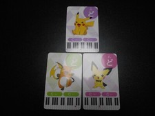 Pokemon Music Musical Note Card x3 Pikachu Pichu Raichu Evolutions #3727