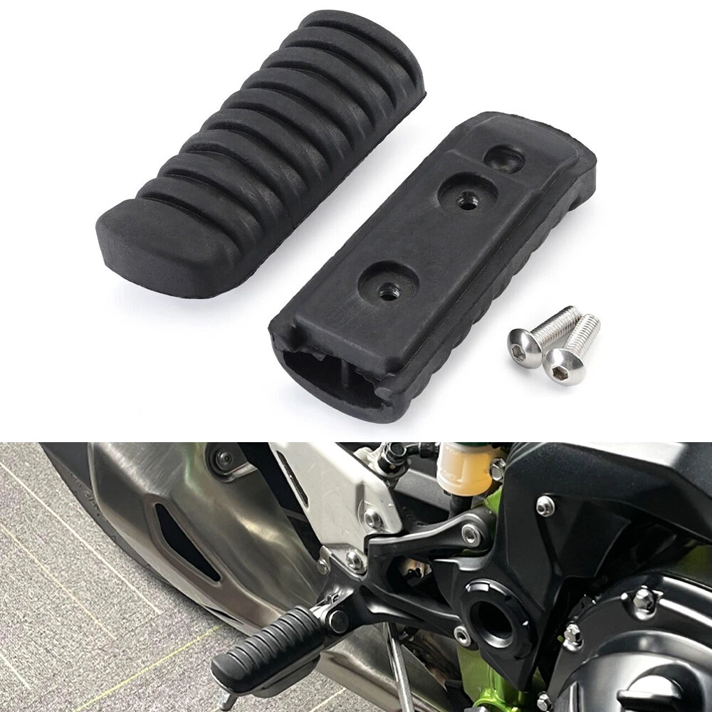 Foot Step Peg Rubber Grip For KAWASAKI ZRX 400/II ZRX 1200S Z 1000SX ZR-7 ZR 400