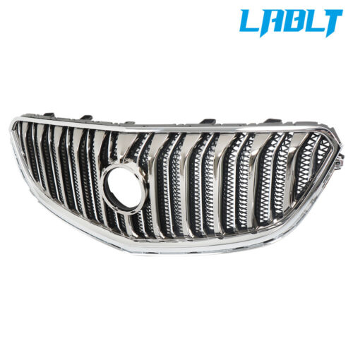 LABLT Front Upper Bumper Grill Grille Chrome Black For 2013-2017 Buick Enclave - Foto 4 di 13