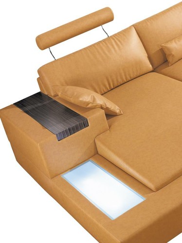 Big xxl ledersofa sofa Couch polster eck lounge garnitur u form wohnlandschaft - Bild 2 von 10