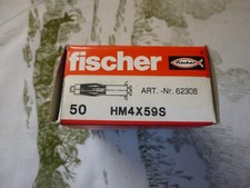 Boîte de 50 chevilles métalliques   placo corps creux  HM 4 x 59S   - FISCHER -