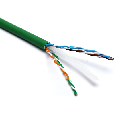 Excel Solid Cat6 Kabel U/UTP LSOH CPR Euroclass Dca 305m Box grün