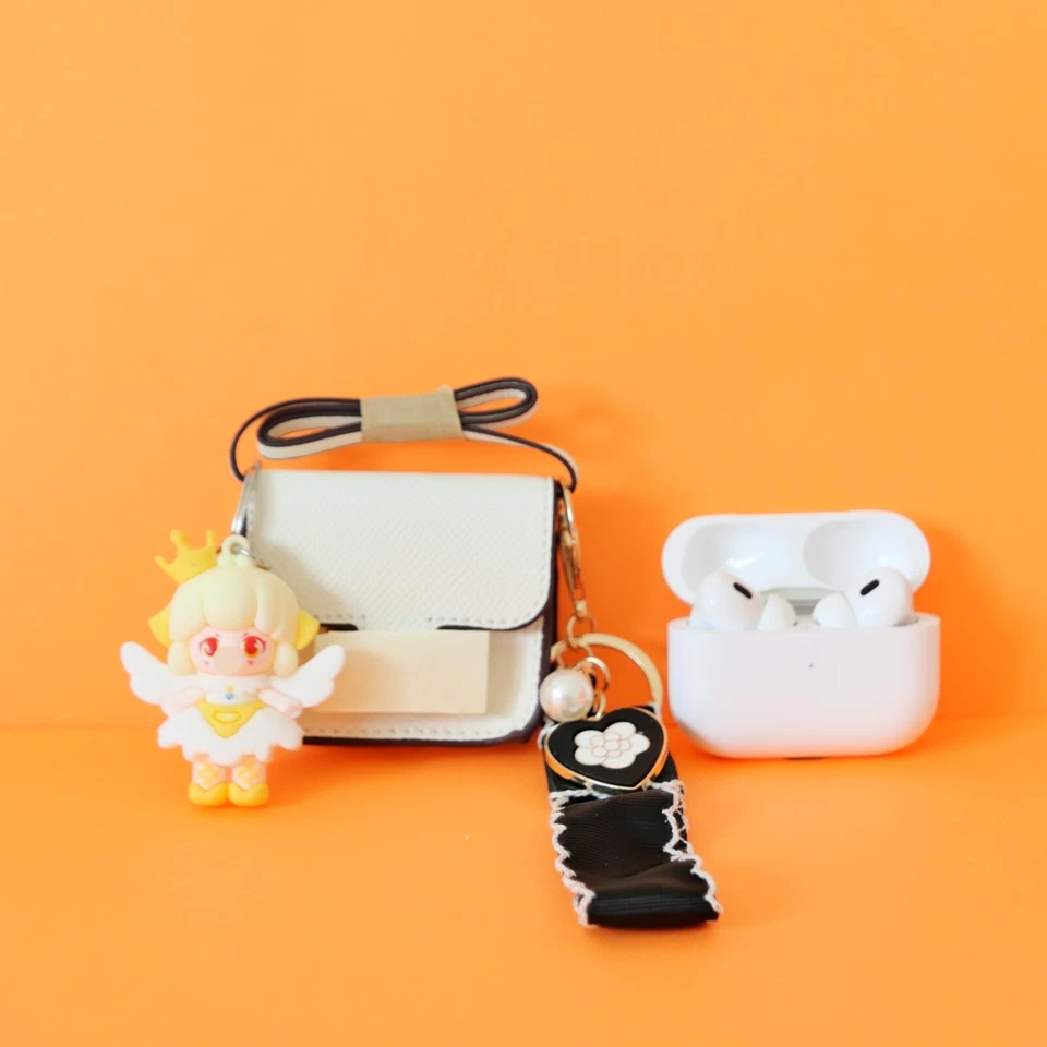 Leather Mini KK Bag H Family Key Lipstick Bag Key Chain Pendant Accessory - Image 2 of 4