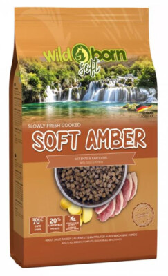 Wildborn SOFT AMBER 12 kg - mit 70% frischem Entenfleisch und Kartoffeln