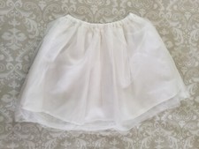 Mini Boden 4-5Y Girl White Tulle Tutu Skirt Pettiskirt Petticoat