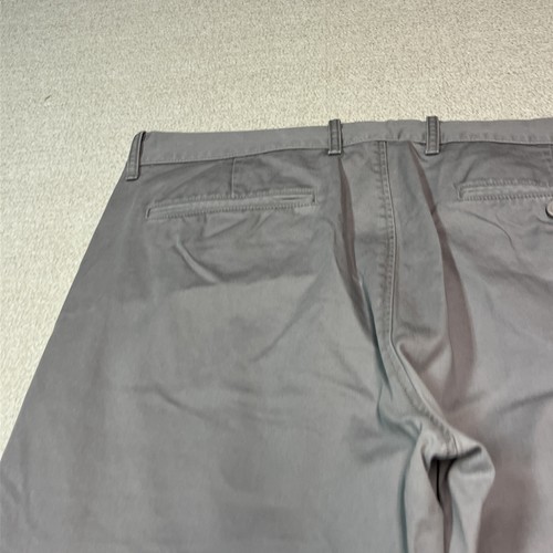 J. Crew Chino Pants Men 35/32 Light Gray Flat Front College City Prep Pants - Picture 17 of 23
