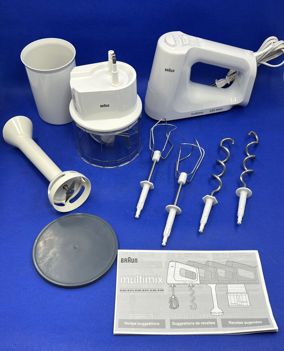 Braun M880 Multimix 220 Watt Powerplus 4-in-1 Hand Mixer Braun M880 Multimix 220 Watt Powerplus 4-in-1 Hand Mixer