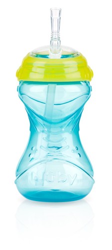 Nuby Clik-It Flex Straw Leak-Proof Sippy Cup - 2 Pack - No-Spill - 10oz/300ml - 第 5/21 張圖片