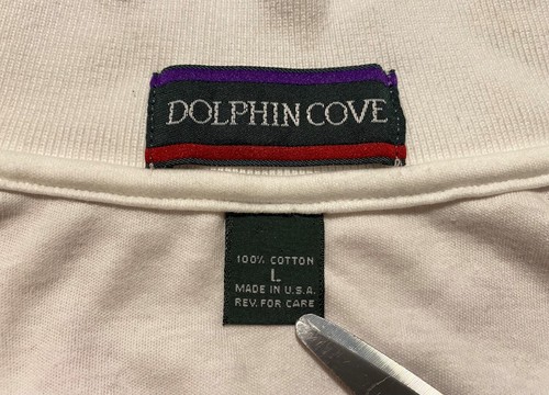 Vintage Dolphin Cove Sommer Olympische Spiele Atlanta 1996 Herren Poloshirt Größe L USA - Bild 3 von 16