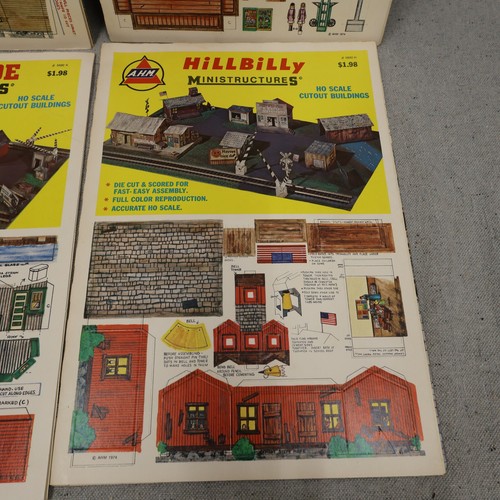 Vtg AHM HO Scale Cutout Buildings Trackside Ministructures Set of 5 Complete - Picture 4 of 18