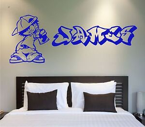 Graffiti Personalised Name Wall Art Mural Decal Sticker Ebay