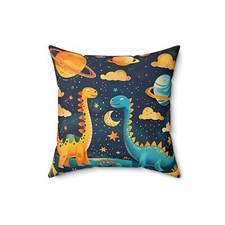 Dinosaur kids modern home room decor pillow throw cushion artistic boys planets