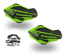 Powermadd Sentinel Handguards Guards Green Black Snowmobile Snow Stealth Hayes