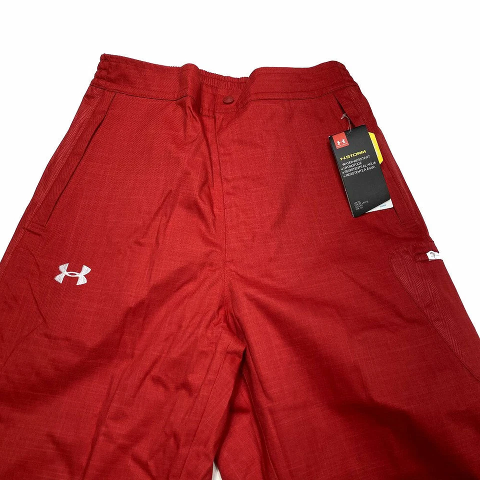 全新带标签 Under Armour Storm 红外线 Coldgear 雪裤 L 红色滑雪滑雪板男式 130 美元 — 第 3/4 张图片