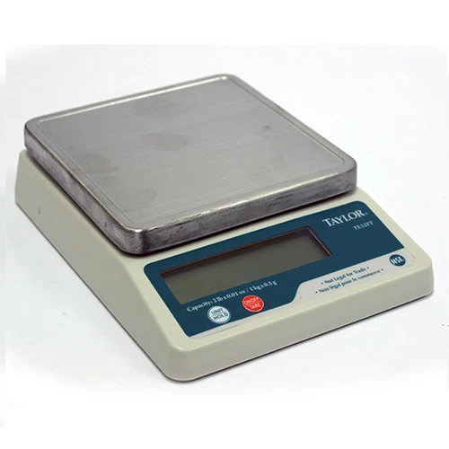 Taylor Stainless Steel Digital Portion Control Scale 2 lb. x .1 oz. / 2 kg x 1 g
