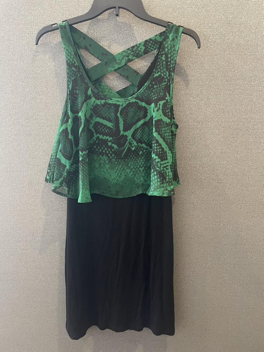 green dress with black coat Elan Black Green Plaid Button Down Dress at Maria Vincent Boutique main image 0