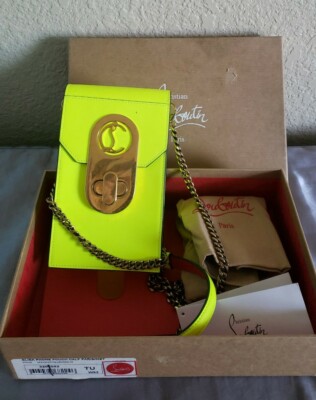 Christian Louboutin ELISA Neon Phone Pouch Crossbody Bag | eBay