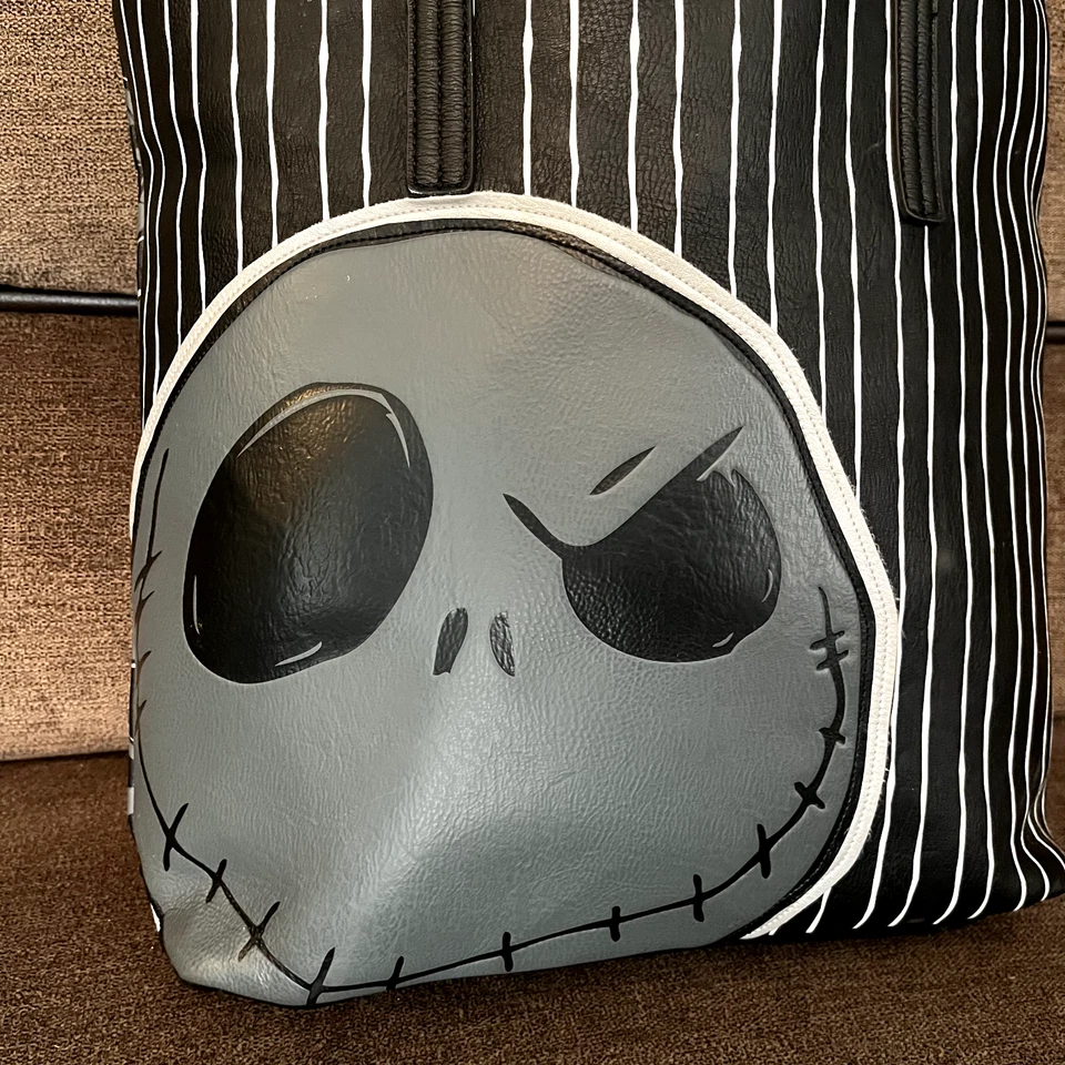 Disney Parks Jack Skellington Tote Bag Nightmare Before Christmas Retired - Image 2 of 4