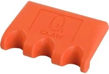 Q-Claw Portable Pool/Billiards Cue Stick Holder/Rack - 3 Place - ORANGE