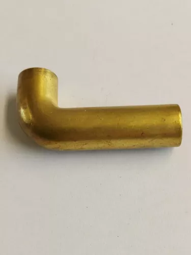 raw brass tenor horn 90° slide knuckle image 4