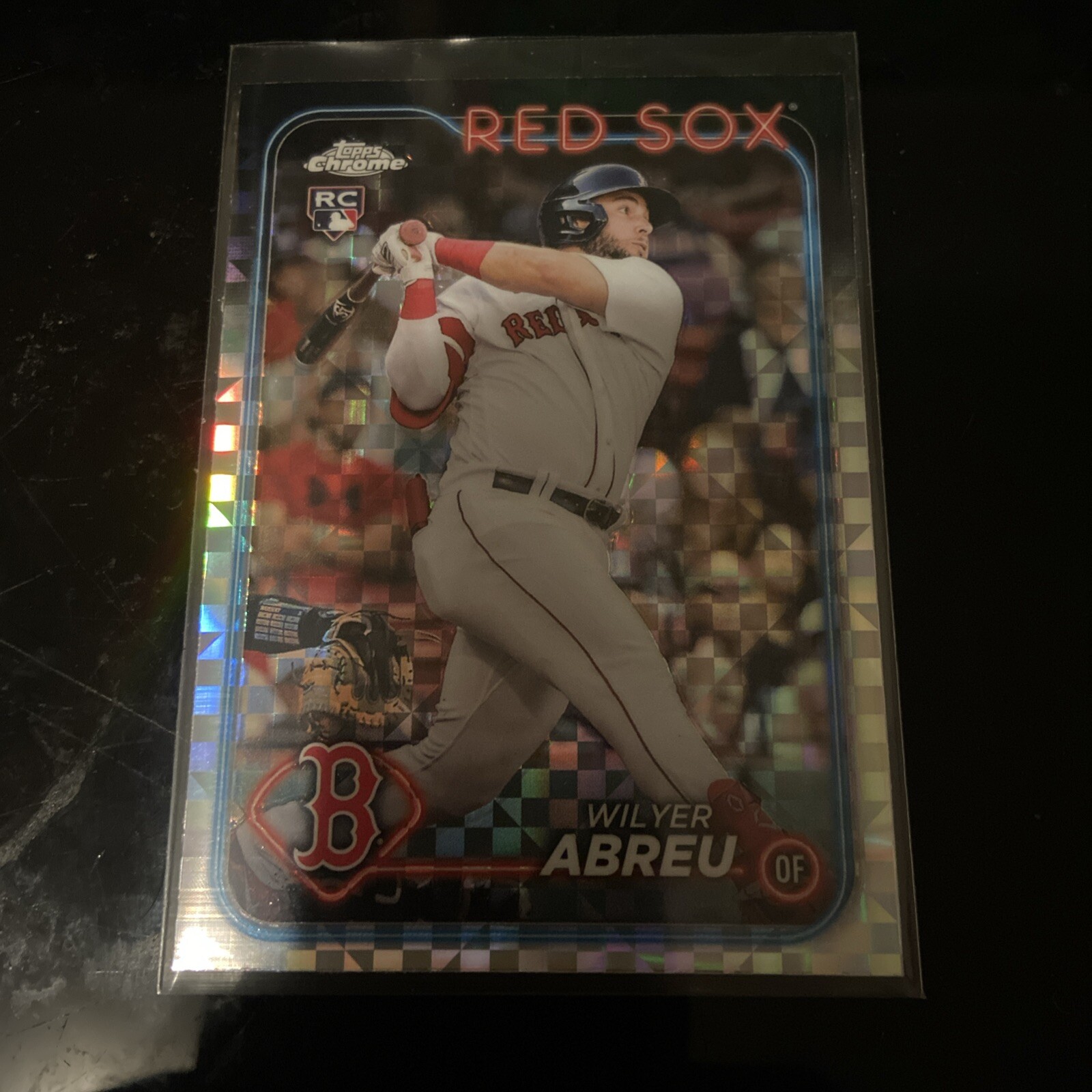 2024 Topps Chrome X-Fractor #165 Wilyer Abreu RC Boston Red Sox