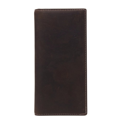 Handmade Genuine Leather Men Long Wallet - Picture 2 of 5