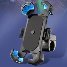 Motorcycle Phone Mount Auto Lock 100mph Military Anti-Shake Bike Phone Holder US