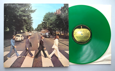 THE BEATLES UK EXPORT LP ' ABBEY ROAD ' GREEN VINYL - 1978 WITH