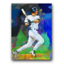 Jay Buhner #6 Art Card Limited 38/50 Edward Vela Signed (Seattle Mariners)