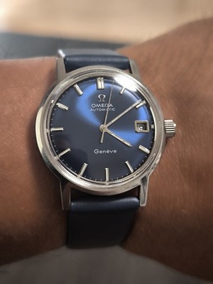 Omega Geneve Vintage - Rare! Blue Dial - Automatic Cal. 565 Ref. 166.070 - 1970