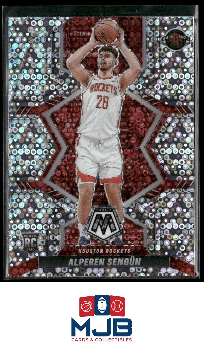 2021-22 Panini Mosaic Alperen Sengun Fast Break Silver Rookie #218 Rockets