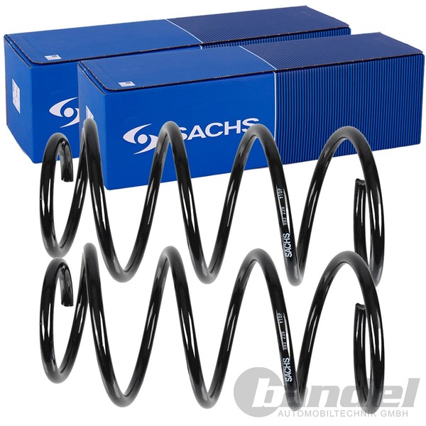 2X Sachs Fahrwerksfeder Federn Satz Vorne Passend FüR Hyundai I20-image