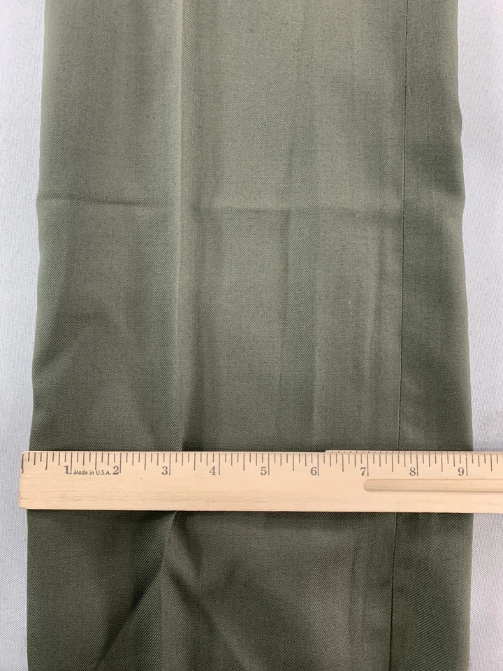 Southeastern Uniform Pants Womens 16 Green Wool Blend Black Stripe Dress - Image 4 of 4
