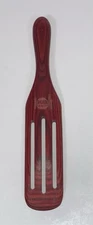 Mad Hungry Spurtle Red Wooden Slotted Spatula Stirrer Mixer Utensil