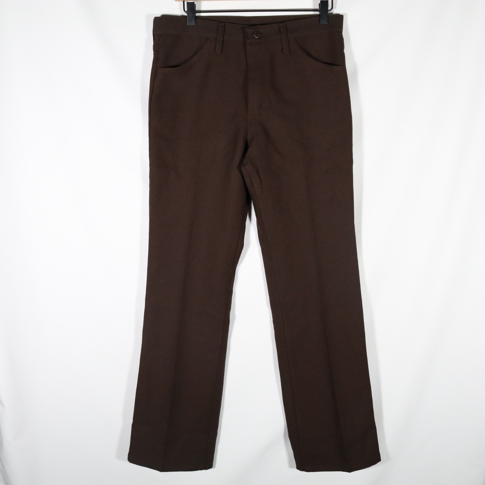 Vintage Wrangler Pants Mens 32x31 Bootcut Brown Wrancher Cowboy Rodeo 82BN