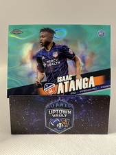 2022 Topps Chrome MLS - Isaac Atanga #159 Aqua Lava Refractor /299 (RC)