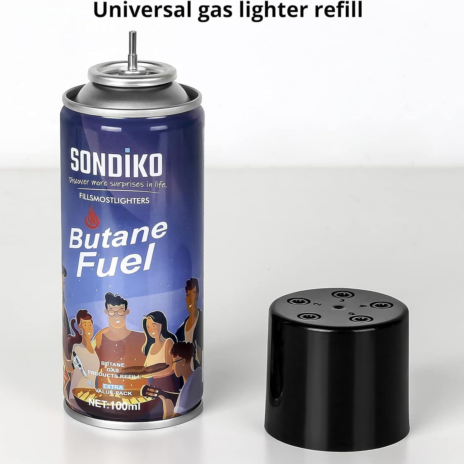 Sondiko Butane Refill, Premium Butane Fuel Canister, Premium Quality Fuel for