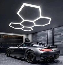 Hexagon Garage Lights LED Honeycomb Lights for Garage Gym 24 count