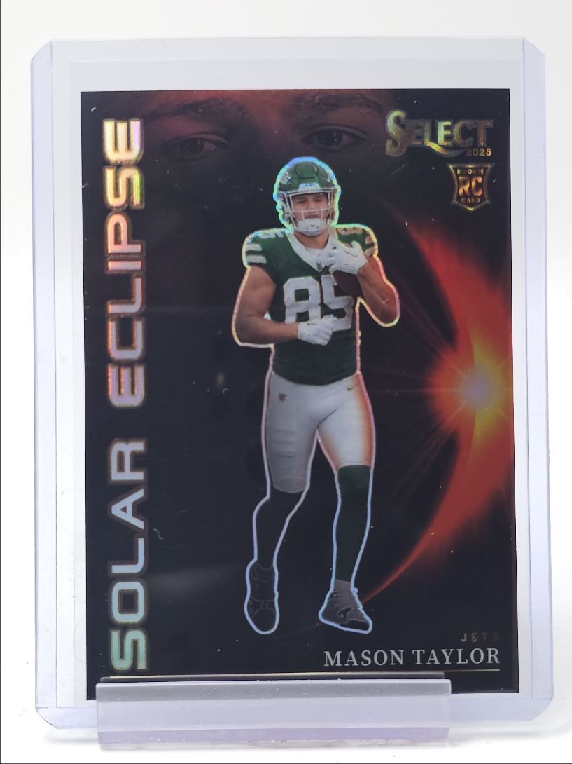 MASON TAYLOR 2025 SELECT SOLAR ECLIPSE ROOKIE SILVER PRIZM JETS RC Q1940
