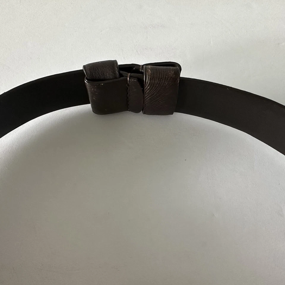 Cinturón Chicos Cuero y Hecho por el Hombre Ajustable Mediano/Grande Estrás Bling Cadera Marrón Foto 4 de 4