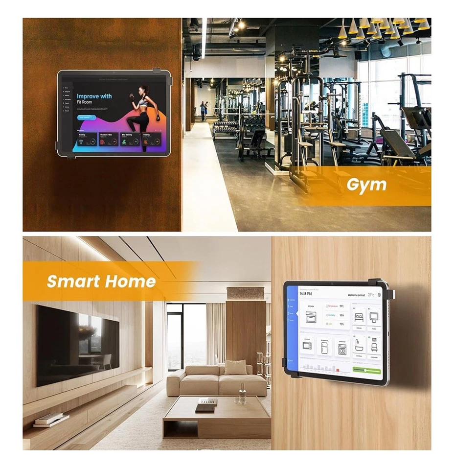 Anti-Theft Tablet Wall Mount, Heavy Duty Articulating Wall Mount Tablet Stand - Image 4 of 4