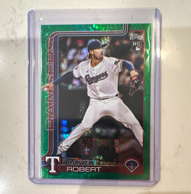 Topps 2025 Update Daniel Robert Rangers RC Green Foil Parallel #US304 57/99
