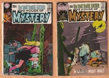 DC THE HOUSE OF MYSTERY No. 182 & 190 (1969) Adams Covers!